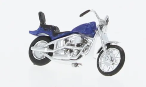 US Motorrad, blau, 1:87, Busch