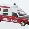 Volvo 265 Ambulance Norway, weiss/rot, 1985, 1:87, BoS-Models