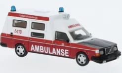Volvo 265 Ambulance Norway, weiss/rot, 1985, 1:87, BoS-Models