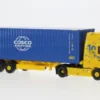 Volvo FH GL XL, gelb/blau, 2020, Acargo Meyer & Meyer / Cosco, 1:87, Herpa