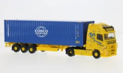 Volvo FH GL XL, gelb/blau, 2020, Acargo Meyer & Meyer / Cosco, 1:87, Herpa