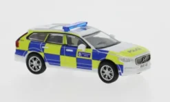 Volvo V90, weiss/blau, 2017, Police (GB), 1:87, Micro City 87