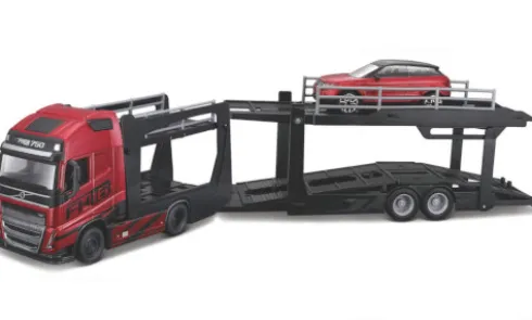 Volvo FH16 GL 750 XXL, rot/Dekor, 1:43, Bburago