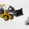 Volvo L25 W, gelb/grau, 1:50, Bburago