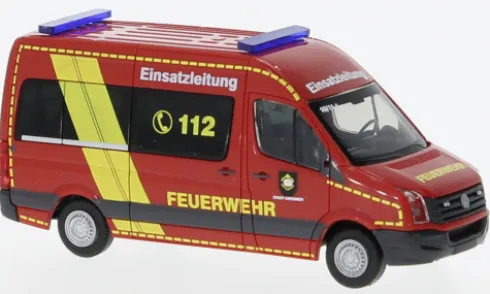 VW Crafter Kasten HD, Feuerwehr Kremmen, 1:87, Rietze