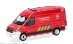 VW Crafter Kasten HD, Feuerwehr Interventions Techniques (B), 1:87, Herpa