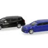 VW 2er Set: Passat Variant, schwarz/blau, 1:87, Herpa MiniKit