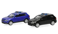 VW 2er Set: Tiguan, blau/schwarz, 1:87, Herpa MiniKit