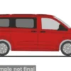 VW e-Transporter KR T7, rot, 1:87, Rietze