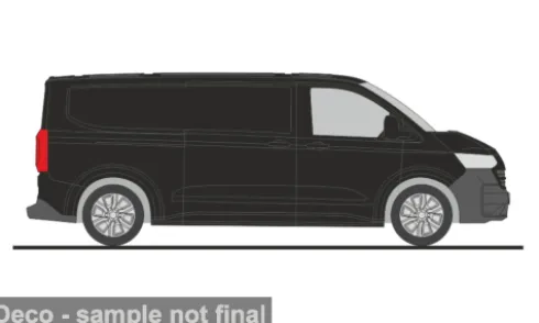 VW e-Transporter KR T7, schwarz, 1:87, Rietze
