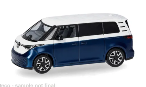 VW ID.Buzz People, blau/weiss, 1:87, Herpa