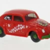 VW Käfer 1200, rot/Dekor, 1960, 1:87, Wiking