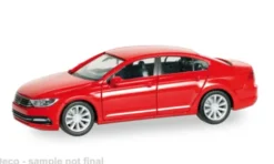 VW Passat Limousine, rot, 1:87, Herpa