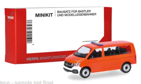 VW T6.1 Bus, orange, 1:87, Herpa MiniKit