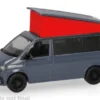 VW T6.1 California, grau/rot, 1:87, Herpa