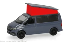 VW T6.1 California, grau/rot, 1:87, Herpa