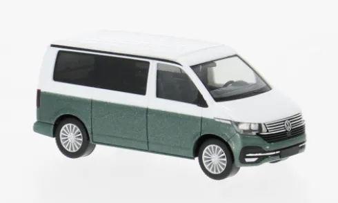 VW T6.1 California, grün/weiss, 1:87, Herpa