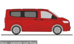 VW T7 Caravelle, rot, 1:87, Rietze