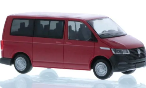 VW T6.1, rot, 1:87, Rietze