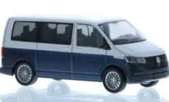 VW T6.1, silber/dunkelblau, 1:87, Rietze