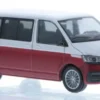 VW T6.1, silber/rot, 1:87, Rietze