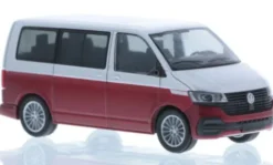 VW T6.1, silber/rot, 1:87, Rietze