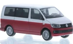 VW T6, silber/rot, 1:87, Rietze