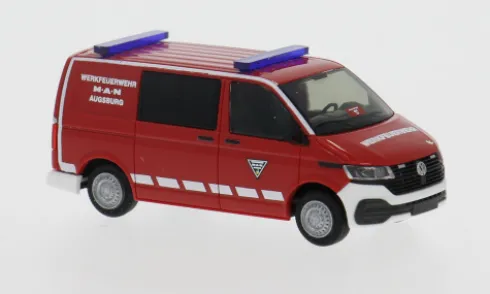 VW T6.1, Werkfeuerwehr MAN Augsburg, 1:87, Rietze