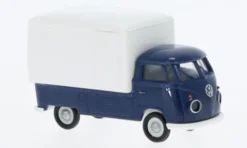 VW T1b Großraum-Koffer, dunkelblau/weiss, 1960, 1:87, Brekina