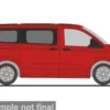 VW Transporter KR T7, rot, 1:87, Rietze