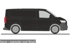VW Transporter KR T7, schwarz, 1:87, Rietze