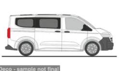 VW Transporter KR T7, weiss, 1:87, Rietze