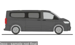 VW Transporter LR T7, grau, 1:87, Rietze