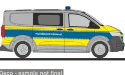 VW Transporter T7, Hundekotronlldienst Polizei Hamburg, 1:87, Rietze