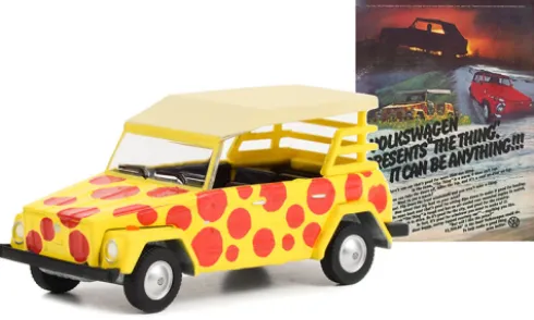 VW 181, gelb/rot, 1974, The Thing, 1:64, Greenlight