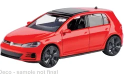 VW Golf A7 GTi, rot/schwarz, 2017, 1:43, Motormax