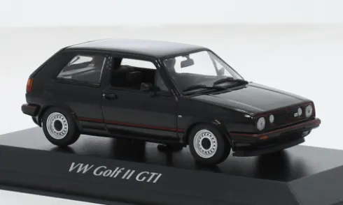 VW Golf II GTI, schwarz, 1985, 1:43, Maxichamps