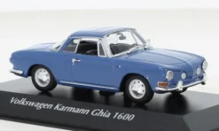 VW Karmann Ghia 1600, blau, 1966, 1:43, Maxichamps