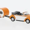 VW Käfer Cabriolet, orange/hellbeige, 1:87, Schuco