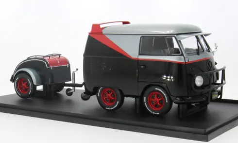 VW Kool Kombi, schwarz/silber, 2024, 1:18, Solido