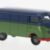 VW T1a Kasten, dunkelblau/grün, 1950, 1:87, Brekina