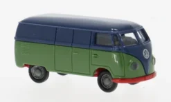 VW T1a Kasten, dunkelblau/grün, 1950, 1:87, Brekina