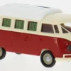 VW T1b Camper, hellbeige/rot, 1960, 1:87, Brekina