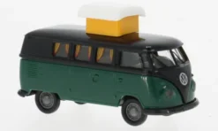 VW T1b Camper, schwarz/dunkelgrau, 1960, 1:87, Brekina