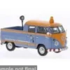 VW T1, blau/orange, Straßendienst, 1:43, Cararama