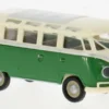 VW T1b Samba, hellbeige/grün, 1960, 1:87, Brekina