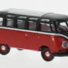 VW T1b Samba, schwarz/rot, 1960, 1:87, Brekina