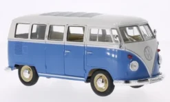 VW T1 Bus, blau/weiss, 1963, 1:24, Welly