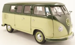 VW T1 Bus, dunkelgrün/hellgrün, 1957, 1:12, Sun Star
