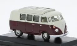 VW T1 Camper, dunkelrot/beige, 1:76, Oxford